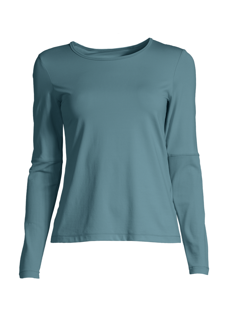 Casall Iconic Long Sleeve Top - Ocean Blue