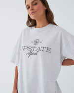 Upstate Hustle Tee - Snow Marle Sport Luxe