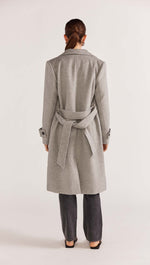 Staple The Label Reade Belted Coat - Grey