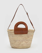 Miz Casa & Co Mini Bree Brown Basket Bag