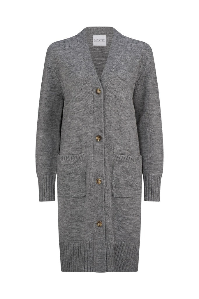 Maxted Lottie Longline Cardigan - Charcoal