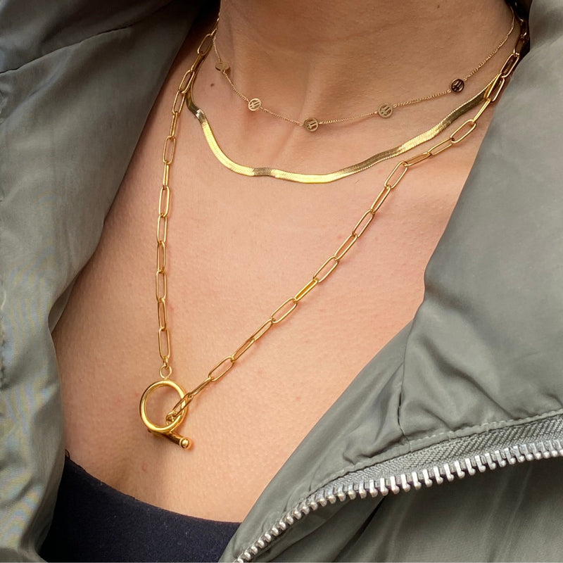 Ever Sidewalk Chain Necklace - Gold