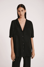 Nude Lucy Lucia Cupro Shirt - Black