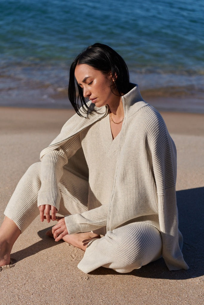 Maxted Zadie Knit Cardigan - Pebble