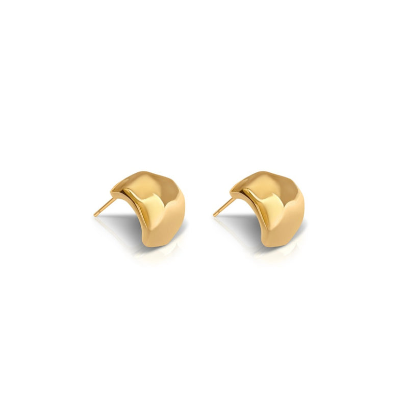 Ever Movement Stud Earrings - Gold