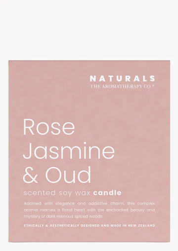 Naturals Candle 400g- Rose Jasmine & Oud